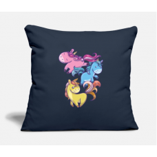 Pansexual Kawaii Unicorn,Pastel Goth Anime Art Navy Pillow